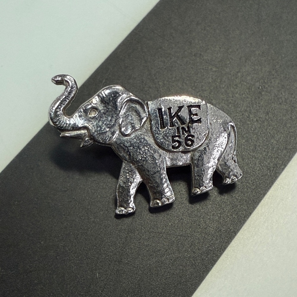 Silver Elephant Pin